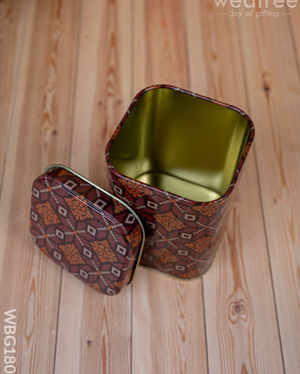 Tin Jar - Printed Design - WBG1807 - Tin Jars & Boxes RG