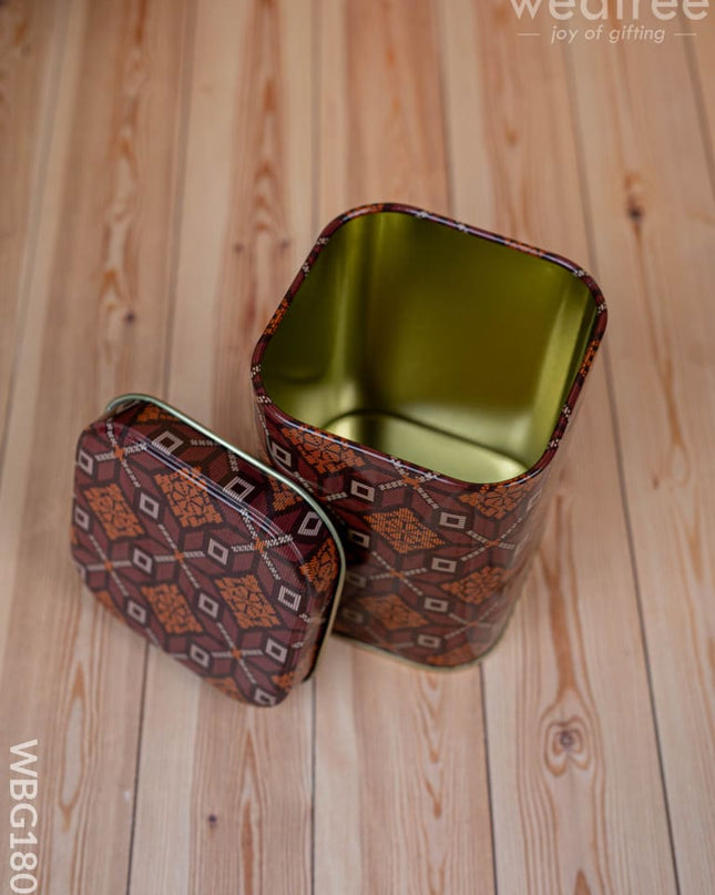 Tin Jar - Printed Design - WBG1807 - Tin Jars & Boxes RG