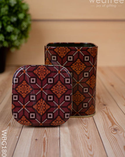 Tin Jar - Printed Design - WBG1807 - Tin Jars & Boxes RG