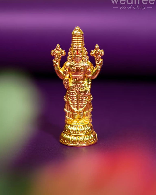 Tirupathi Balaji Idol - Wbg1319 White Metal