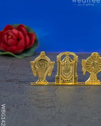 Tirupathi Balaji with Shank and Chakra Idol - WBG1423 - Murti - RG