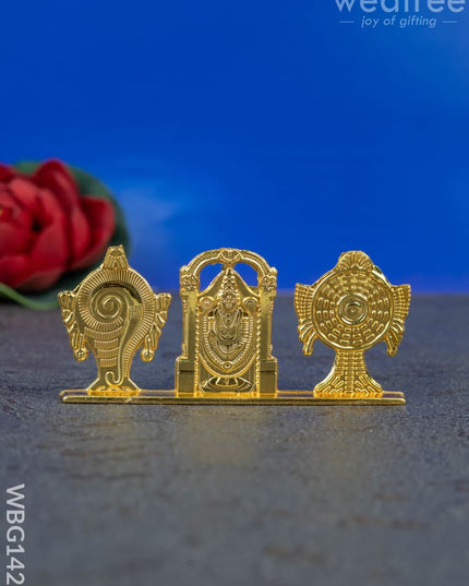 Tirupathi Balaji with Shank and Chakra Idol - WBG1423 - Murti - RG