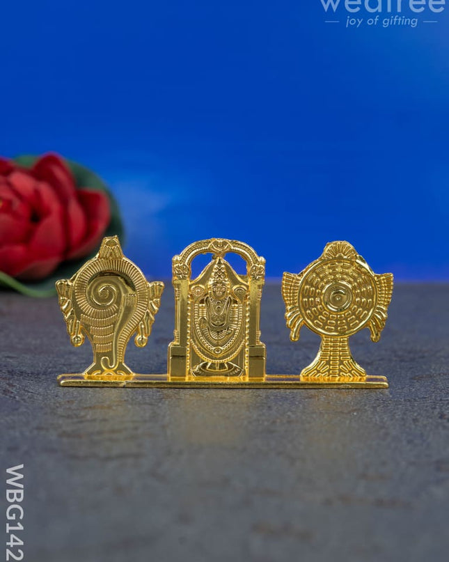 Tirupathi Balaji with Shank and Chakra Idol - WBG1423 - Murti - RG