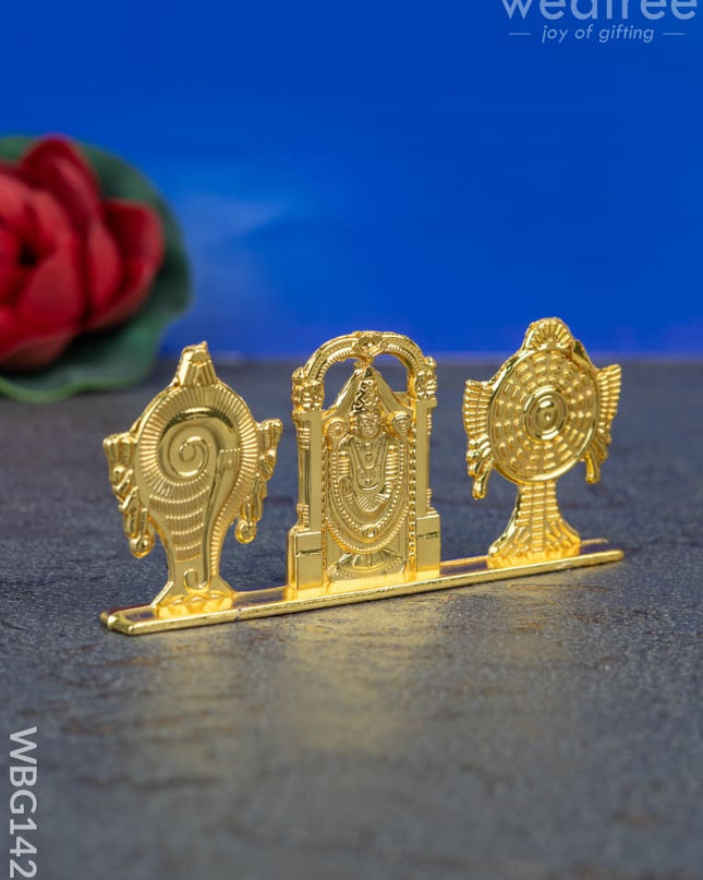 Tirupathi Balaji with Shank and Chakra Idol - WBG1423 - Murti - RG