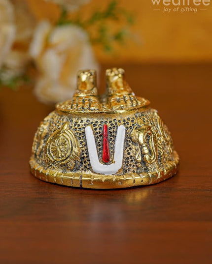 White Metal - Tirupati Balaji Charan Paduka Wbg1400 Murti Rg