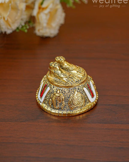 White Metal - Tirupati Balaji Charan Paduka Wbg1400 Murti Rg