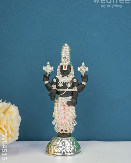 Metal White Tirupati Balaji Idol - Wl4515 Metal Figurine