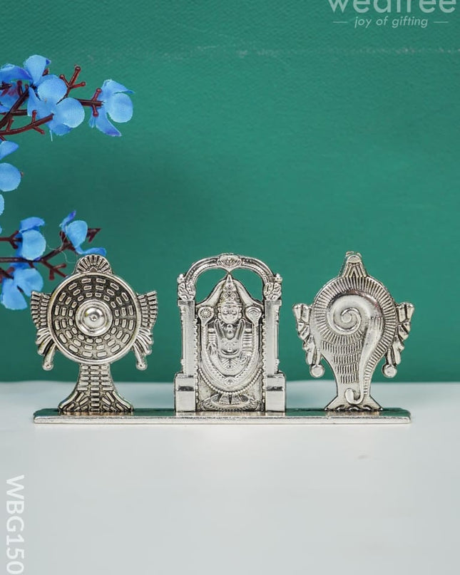 Tirupati Balaji Shank Chakra - Silver Antique Wbg1500 Murti Rg