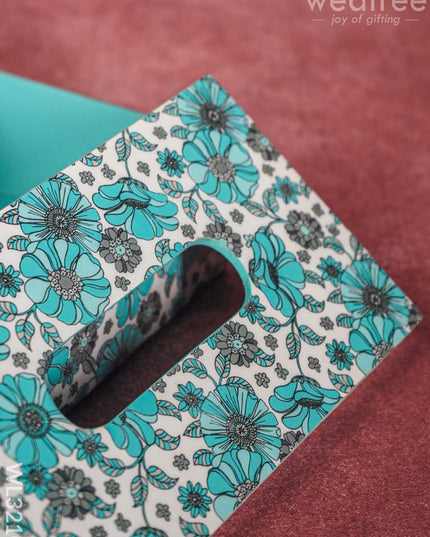 Tissue Box Digital Printed With Floral Designs - Wl3210 Dining Essentials