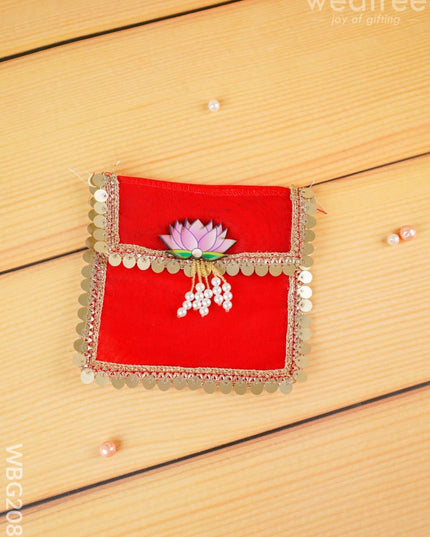 Tissue Purse with Lotus - 5 inch - WBG2085 - Clutches & Purses