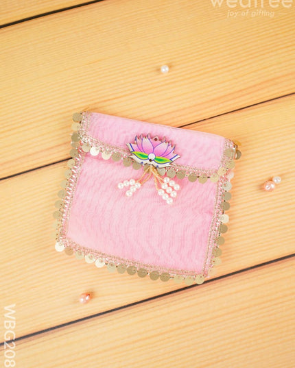 Tissue Purse with Lotus - 5 inch - WBG2085 - Clutches & Purses