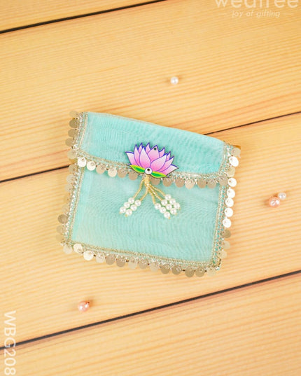 Tissue Purse with Lotus - 5 inch - WBG2085 - Clutches & Purses