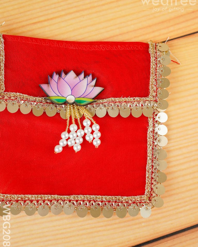 Tissue Purse with Lotus - 5 inch - WBG2085 - Clutches & Purses