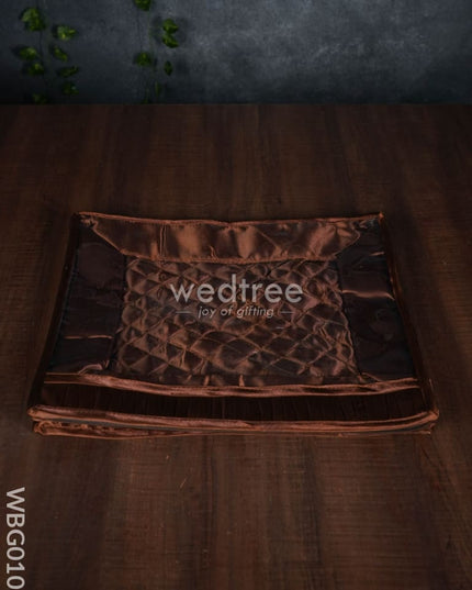 Transparent Saree Cover With Pleated Lace - Assorted Colors Wbg0106 Bags
