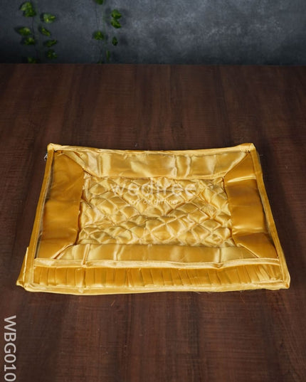 Transparent Saree Cover With Pleated Lace - Assorted Colors Wbg0106 Bags