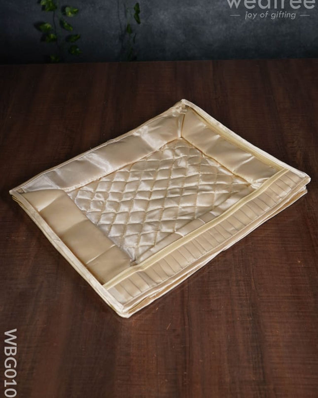 Transparent Saree Cover With Pleated Lace - Assorted Colors Wbg0106 Bags