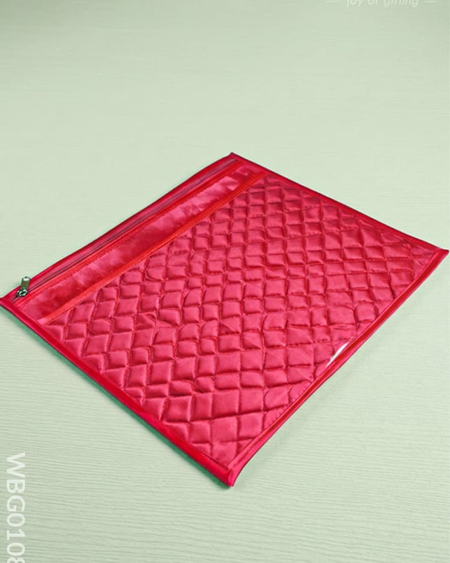 Transparent Top Self Pattern Saree Cover - WBG0108 - Saree Bags RG
