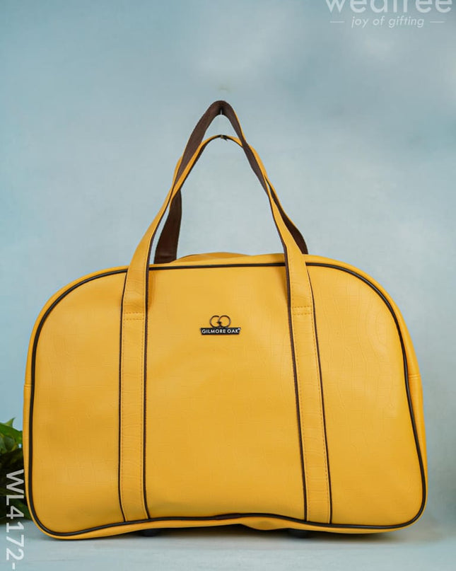 Travel Bag Set Of 5 -Yellow - Wl4172-2 Bags & Wallets