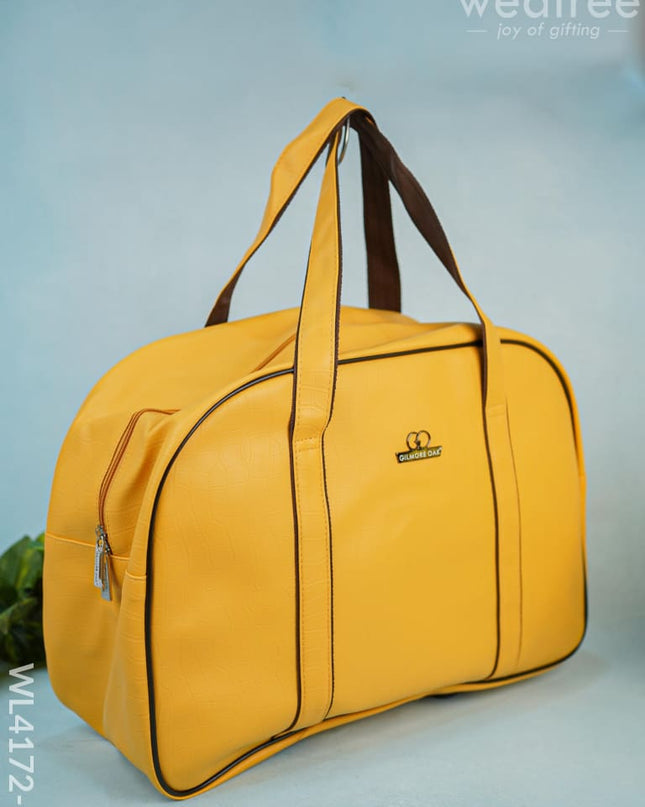 Travel Bag Set Of 5 -Yellow - Wl4172-2 Bags & Wallets