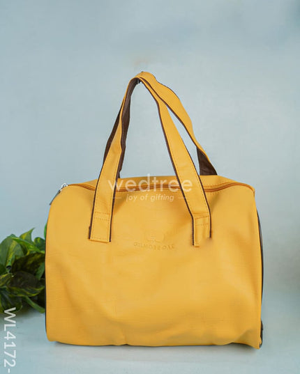 Travel Bag Set Of 5 -Yellow - Wl4172-2 Bags & Wallets