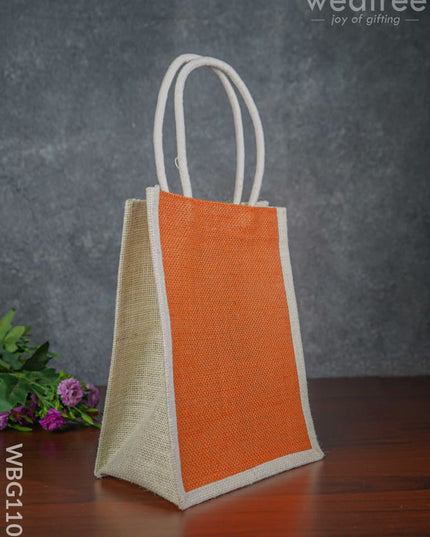 India Flag Colour Jute Bag - Wbg1107 Bags
