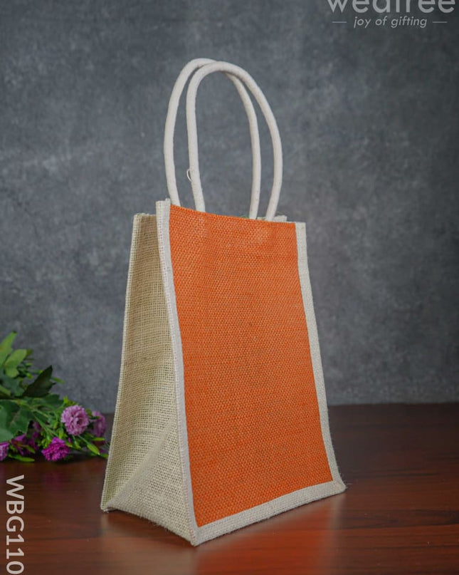 India Flag Colour Jute Bag - Wbg1107 Bags