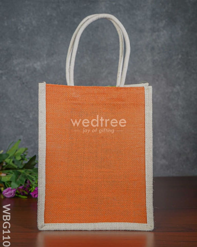 India Flag Colour Jute Bag - Wbg1107 Bags