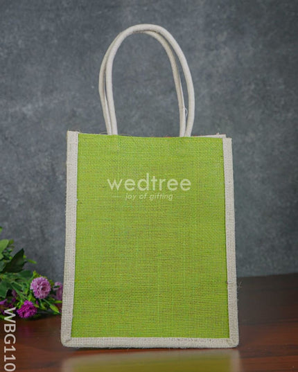 India Flag Colour Jute Bag - Wbg1107 Bags