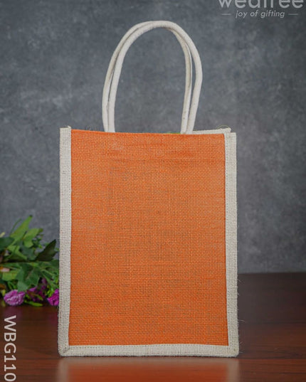 India Flag Colour Jute Bag - Wbg1107 Bags