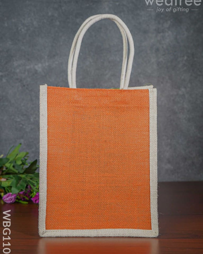 India Flag Colour Jute Bag - Wbg1107 Bags