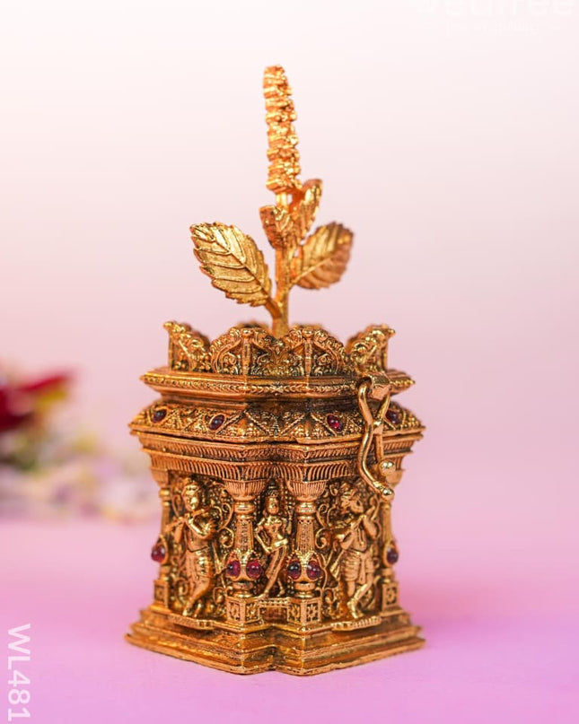 Tulasi Maadam Kumkum Holder - Wl4812 Metal Rg