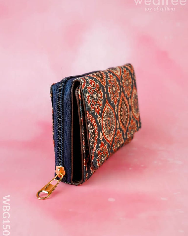 Tussar Silk Hand Purse - WBG1502 - Clutches & Purses