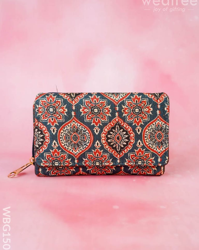 Tussar Silk Hand Purse - WBG1502 - Clutches & Purses