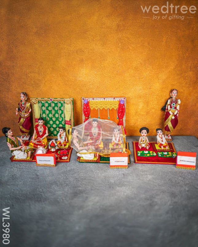 Upanayanam Set With Brahmopadesam & Kumara Bhojanam Welcome Doll - Wl3980 Dolls