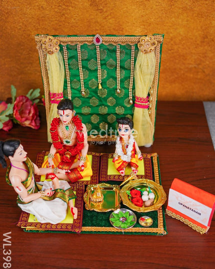 Upanayanam Set With Brahmopadesam & Kumara Bhojanam Welcome Doll - Wl3980 Dolls