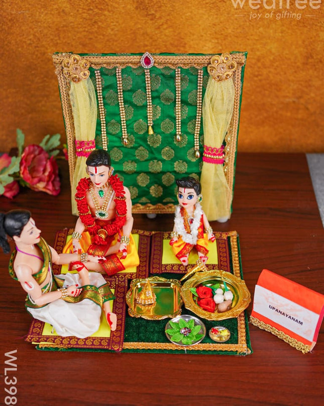 Upanayanam Set With Brahmopadesam & Kumara Bhojanam Welcome Doll - Wl3980 Dolls