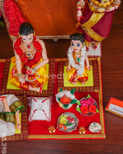 Upanayanam Set With Brahmopadesam & Kumara Bhojanam Welcome Doll - Wl3980 Dolls