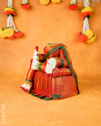 Varamahalakshmi Doll - 9 inch - Red - WL5971-2 - Dolls