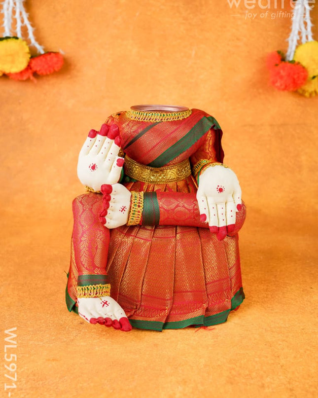 Varamahalakshmi Doll - 9 inch - Red - WL5971-2 - Dolls