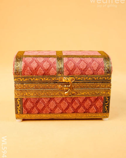 Velvet Dry Fruit Box with 2 Jar - WL5947 - Dry Fruit Box