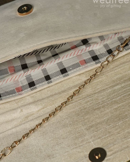 Velvet Envelope Clutch With Beads - Wl1262 Clutches And Purses
