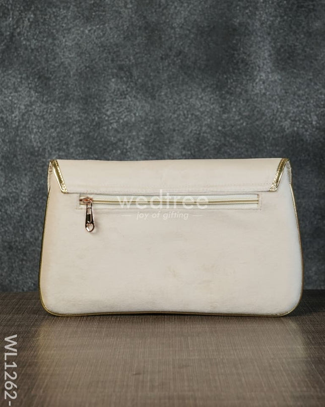 Velvet Envelope Clutch With Beads - Wl1262 Clutches And Purses