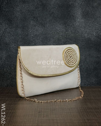 Velvet Envelope Clutch With Beads - Wl1262 Clutches And Purses