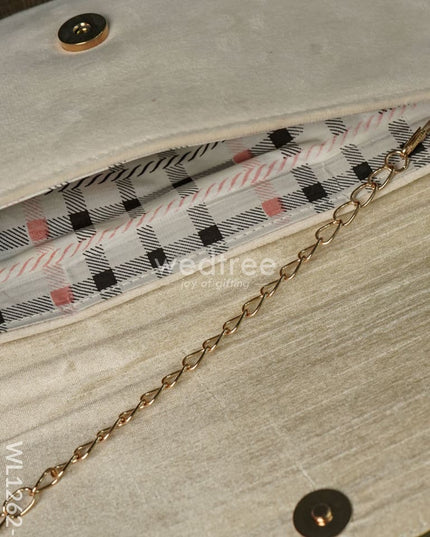 Velvet Envelope Clutch With Beads - Wl1262 Clutches And Purses