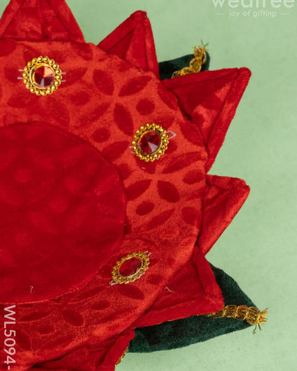 Velvet Lotus - 12 inch - Red - WL5094-2 - Wedding Essentials