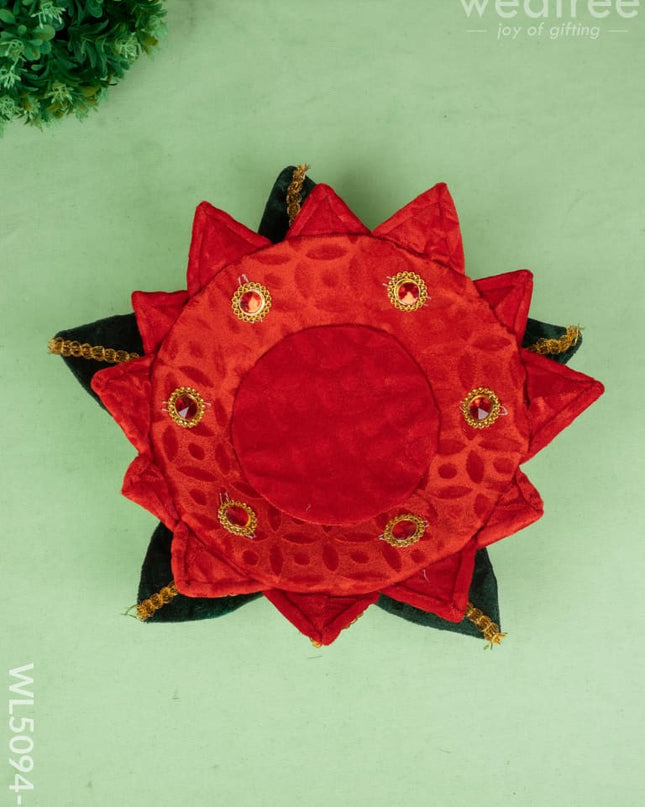 Velvet Lotus - 12 inch - Red - WL5094-2 - Wedding Essentials
