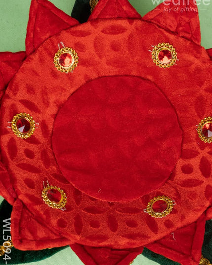 Velvet Lotus - 12 inch - Red - WL5094-2 - Wedding Essentials