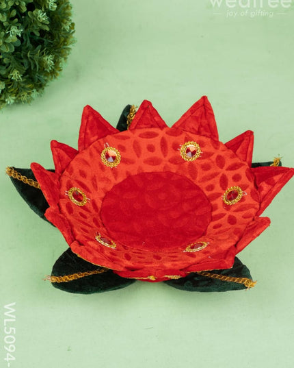 Velvet Lotus - 12 inch - Red - WL5094-2 - Wedding Essentials