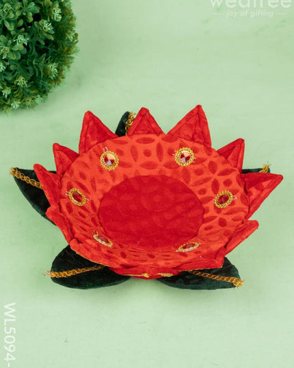 Velvet Lotus - 12 inch - Red - WL5094-2 - Wedding Essentials