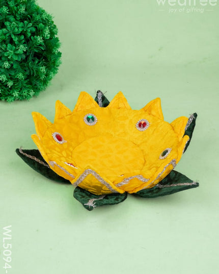Velvet Lotus - 12 inch - Yellow - WL5094-3 - Wedding Essentials